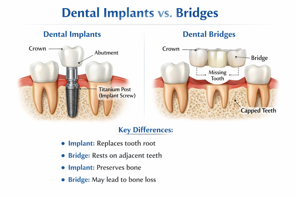 U-Smile Dental Club | Dental Implants vs Bridges: Which One’s Best for Missing Teeth? U-Smile Dental Club | Dental Implants vs Bridges: Which One’s Best for Missing Teeth?